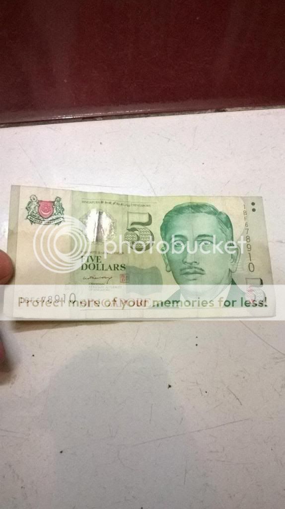 Bán 5 đô Singapo seri 6-7-8-9-10-11 tiền phong thuỷ