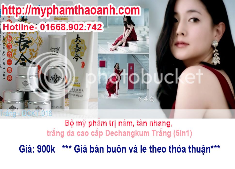 Bộ mỹ phẩm trị nám, tàn nhang, trắng da cao cấp Dechangkum Trắng (5in1)